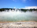 The Champagne Pool at Wai-O-Tapu or Sacred Waters Ã¢â¬â Thermal Wonderland Rotorua New Zealand. Royalty Free Stock Photo